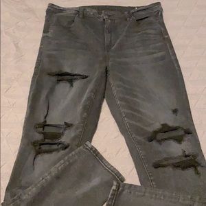 AE Distressed Super High Rise Jegging 14